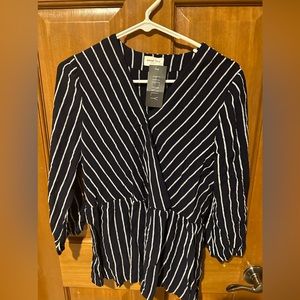 New with tags navy blouse
